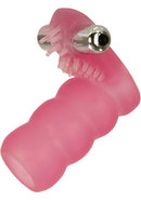 Pleasure Enhancer Cock Ring With Bullet - Pink