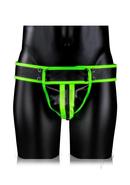 Ouch! Striped Jock Strap Glow In The Dark - Large/xlarge -...